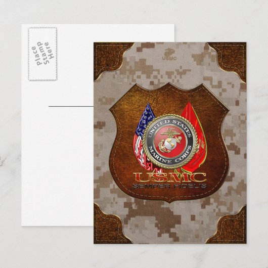 USMC Semper Fi [Special Edition] [3D] Briefkaart (Voorkant / Achterkant)
