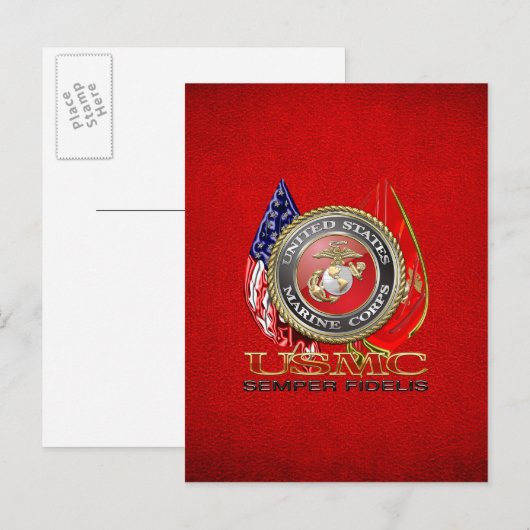 USMC Semper Fi [Special Edition] [3D] Briefkaart (Voorkant / Achterkant)