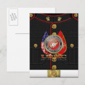 USMC Semper Fi [Special Edition] [3D] Briefkaart (Voorkant / Achterkant)