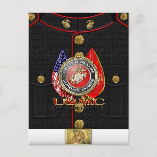 USMC Semper Fi [Special Edition] [3D] Briefkaart (Voorkant)