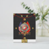 USMC Semper Fi [Special Edition] [3D] Briefkaart (Staand voorkant)
