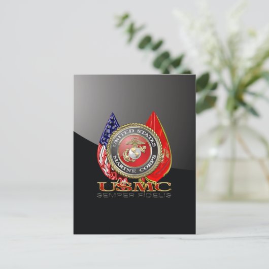 USMC Semper Fi [Special Edition] [3D] Briefkaart (Staand voorkant)