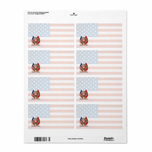 USMC Semper Fi [Special Edition] [3D] Etiket (Full Sheet)