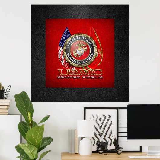 USMC Semper Fi [Special Edition] [3D] Poster (Thuiskantoor)