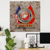 USMC Semper Fi [Special Edition] [3D] Poster (Thuiskantoor)