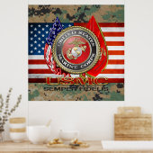 USMC Semper Fi [Special Edition] [3D] Poster (Keuken)