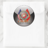 USMC Semper Fi [Special Edition] [3D] Ronde Sticker (Tas)