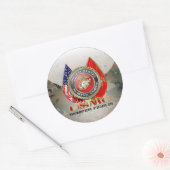 USMC Semper Fi [Special Edition] [3D] Ronde Sticker (Envelop)