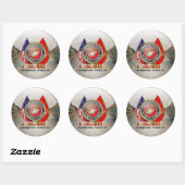 USMC Semper Fi [Special Edition] [3D] Ronde Sticker (Vel)
