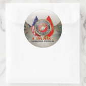 USMC Semper Fi [Special Edition] [3D] Ronde Sticker (Tas)