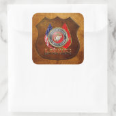USMC Semper Fi [Special Edition] [3D] Vierkante Sticker (Tas)
