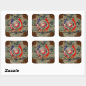 USMC Semper Fi [Special Edition] [3D] Vierkante Sticker (Vel)
