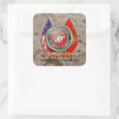 USMC Semper Fi [Special Edition] [3D] Vierkante Sticker (Tas)