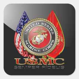 USMC Semper Fi [Special Edition] [3D] Vierkante Sticker