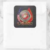 USMC Semper Fi [Special Edition] [3D] Vierkante Sticker (Tas)