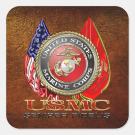 USMC Semper Fi [Special Edition] [3D] Vierkante Sticker