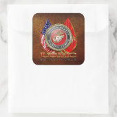 USMC Semper Fi [Special Edition] [3D] Vierkante Sticker (Tas)