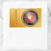 USMC Semper Fi-Sticker Rechthoekige Sticker (Tas)
