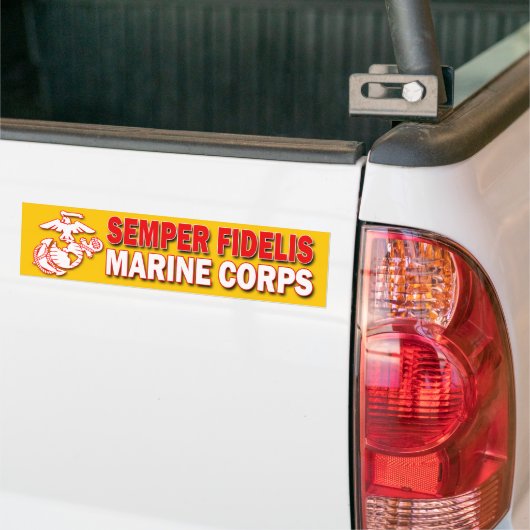 USMC Semper Fidelis-Bumpersticker Bumpersticker (Op Truck)