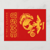 USMC Semper Fidelis [Semper Fi] Briefkaart (Voorkant)