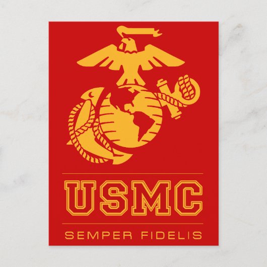 USMC Semper Fidelis [Semper Fi] Briefkaart (Voorkant)
