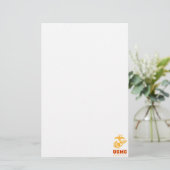 USMC Semper Fidelis [Semper Fi] Briefpapier (Staand voorkant)