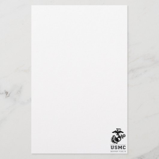 USMC Semper Fidelis [Semper Fi] Briefpapier (Voorkant)