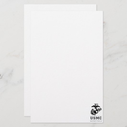 USMC Semper Fidelis [Semper Fi] Briefpapier (Voorkant / Achterkant)