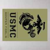 USMC Semper Fidelis [Semper Fi] Poster (Voorkant)