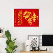USMC Semper Fidelis [Semper Fi] Poster (Thuiskantoor)