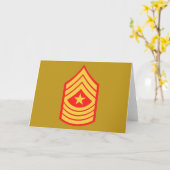 USMC SgtMaj sergeant-majoor E-9 Kaart (Gele Bloem)