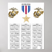 USMC SILVER STAR POSTER (Voorkant)