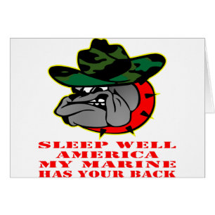 USMC Slaap goed Amerika Mijn marinier heeft je rug