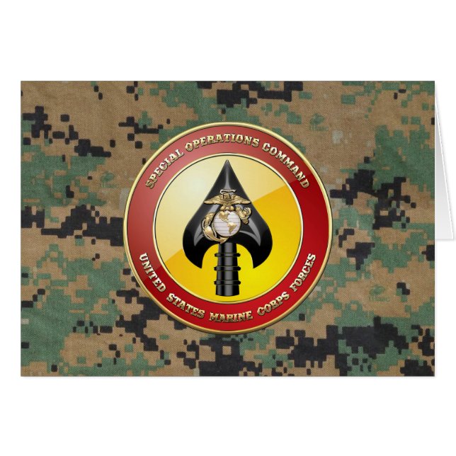 USMC Special Operations Command (MARSOC) [3D] (Voorkant Horizontaal)