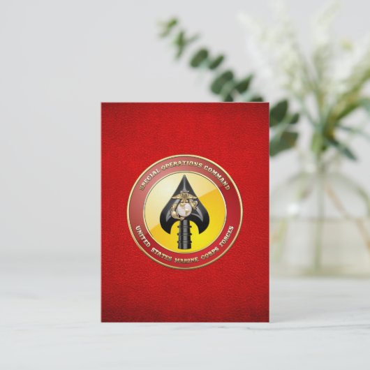 USMC Special Operations Command (MARSOC) [3D] Briefkaart (Staand voorkant)