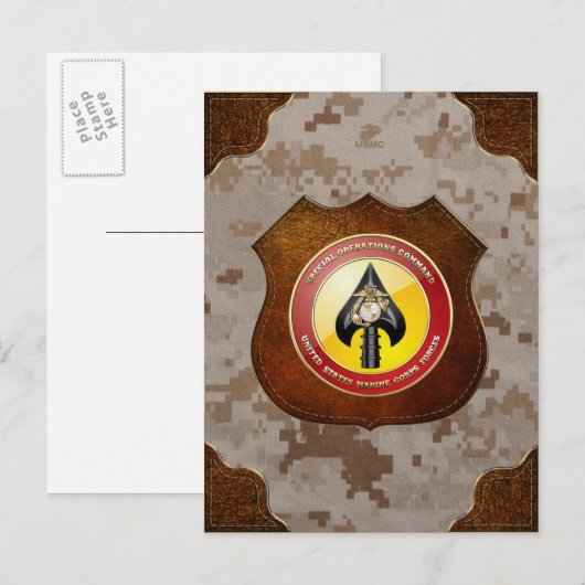 USMC Special Operations Command (MARSOC) [3D] Briefkaart (Voorkant / Achterkant)