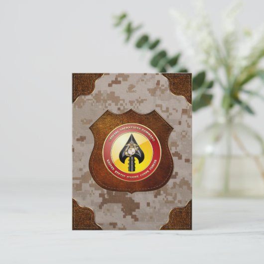 USMC Special Operations Command (MARSOC) [3D] Briefkaart (Staand voorkant)