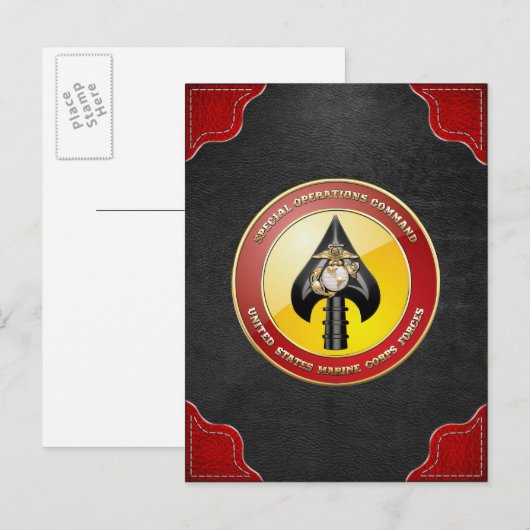 USMC Special Operations Command (MARSOC) [3D] Briefkaart (Voorkant / Achterkant)