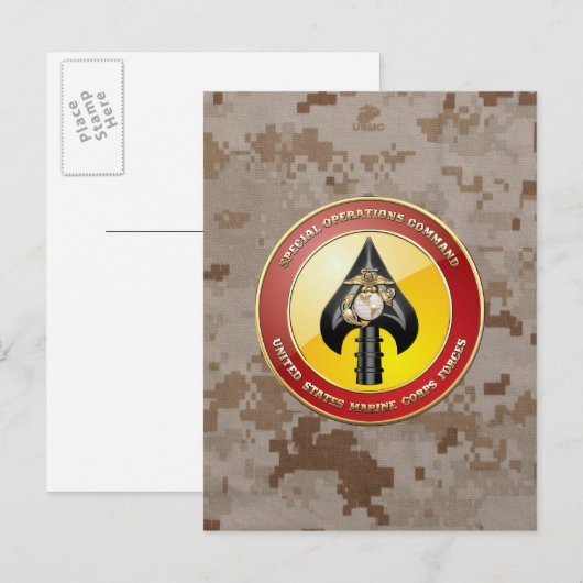 USMC Special Operations Command (MARSOC) [3D] Briefkaart (Voorkant / Achterkant)