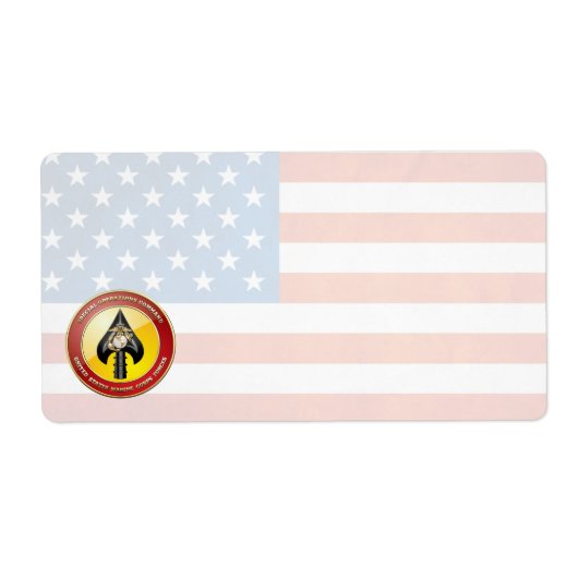 USMC Special Operations Command (MARSOC) [3D] Etiket (Voorkant)