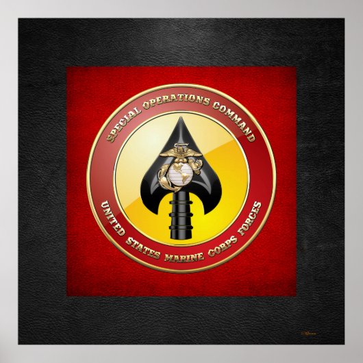 USMC Special Operations Command (MARSOC) [3D] Poster (Voorkant)