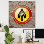 USMC Special Operations Command (MARSOC) [3D] Poster (Thuiskantoor)