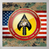 USMC Special Operations Command (MARSOC) [3D] Poster (Voorkant)