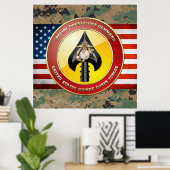 USMC Special Operations Command (MARSOC) [3D] Poster (Thuiskantoor)