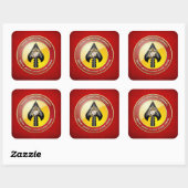 USMC Special Operations Command (MARSOC) [3D] Vierkante Sticker (Vel)
