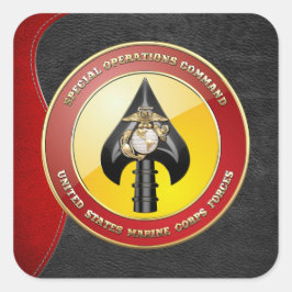 USMC Special Operations Command (MARSOC) [3D] Vierkante Sticker