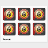 USMC Special Operations Command (MARSOC) [3D] Vierkante Sticker (Vel)