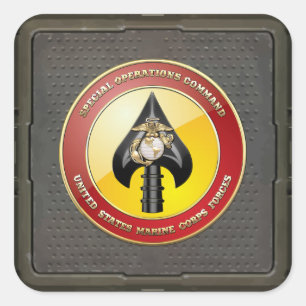 USMC Special Operations Command (MARSOC) [3D] Vierkante Sticker