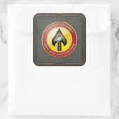 USMC Special Operations Command (MARSOC) [3D] Vierkante Sticker (Tas)