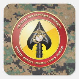 USMC Special Operations Command (MARSOC) [3D] Vierkante Sticker